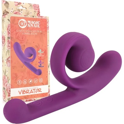Гъвкав вибратор за двойна стимулация, 19, 4см. - Magic Snail Purple (XMEN000253)