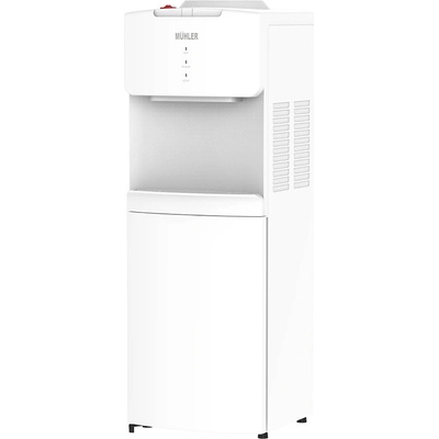 Muhler Диспенсър за вода Muhler WD-37 CT, 505 W, Компресорно охлаждане, Меден изпарител, Подходящ за стандартни галони, С отделение за съхранение, Бял (KT-1004250)