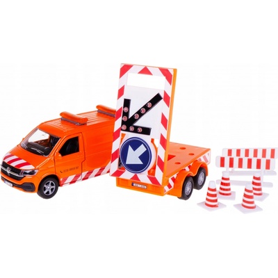 Mikro trading Kids Globe Traffic Volkswagen Transporter 27 cm zpětný chod