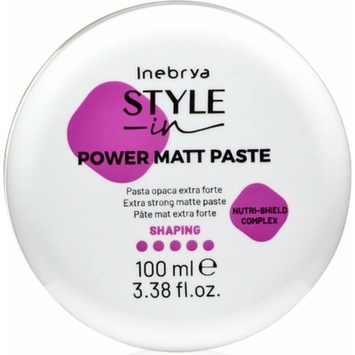 Inebrya Style-In Power Matt Paste zmatňujúca stylingová pasta na vlasy 100 ml