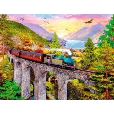 Ravensburger - Puzzle Train ride in autumn - 1 500 piese