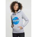 Dámske mikiny Mr. Tee Ladies Nasa Insignia Hoody heather grey