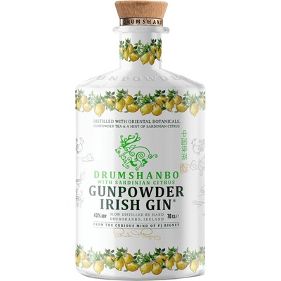 Drumshanbo Gunpowder Irish Gin with Sardinian Citrus Ceramic 43% 0,7L (holá fľaša)