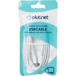 Platinet Кабел Platinet USB-C към USB-C 100W 1, 5 м бял PSCCC1100TW (PSCCC1100TW)