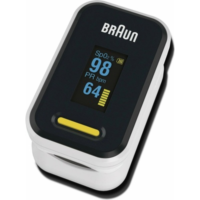 Braun 1 YK-81CEU Certifikovaný pulzný oxymeter na prst s OLED displejom