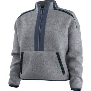 Smartwool Дамски вълнен пуловер Smartwool Women's Second Cut Fleece 1/2 Zip Fleece jumper - Light Navy (105-7747-0212)