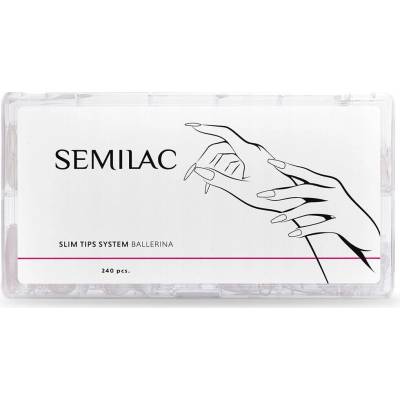 Semilac Slim Tips System umělé nehty typ Ballerina 240 ks