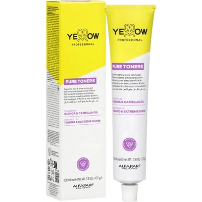 Yellow Professional Pure Toners Supreme Care & Shine Toning Gel 100 ml боя без амоняк . 1 Metallic Ash