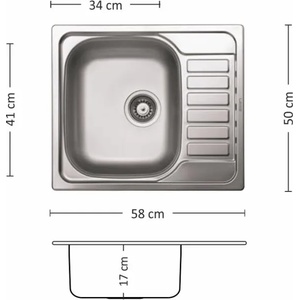 Leks COMPACT 58.1 SI Мивка за вграждане