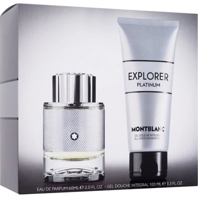 Mont Blanc Explorer Platinum Darčeková sada pánska EDP 60 ml a sprchový gél 100 ml