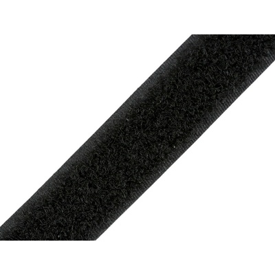 Prima-obchod Suchý zip plyš šíře 20 mm, barva černá