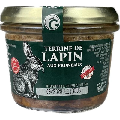 Gourmet Partners Králičí terina se švestkami 180 g