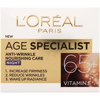 L'Oréal L'Oréal Age Specialist Нощен крем за лице, 65+, 50 ml