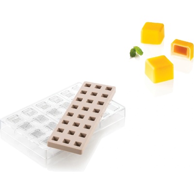 Silikomart Форма за шоколадови бонбони Kit Quadro 01 (52.915.86.0065)