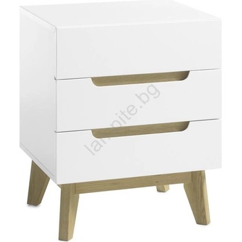 MC Akcent Нощно шкафче sinira бяло (mc0033)