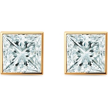 SAVICKI Обеци Pure: злато, лабораторни диаманти с шлифовка "принцеса