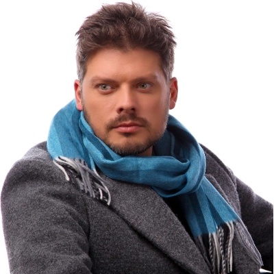 Мъжки вълнен шал Ma. Al. Bi. MAB135/82