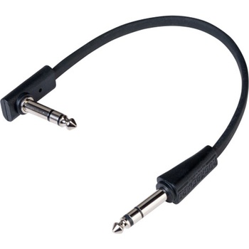 RockBoard Flat TRS 20 cm Директен - Ъглов Пач кабел (RBO CAB F TRS 20S BK)