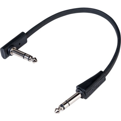 RockBoard Flat TRS 20 cm Директен - Ъглов Пач кабел (RBO CAB F TRS 20S BK)