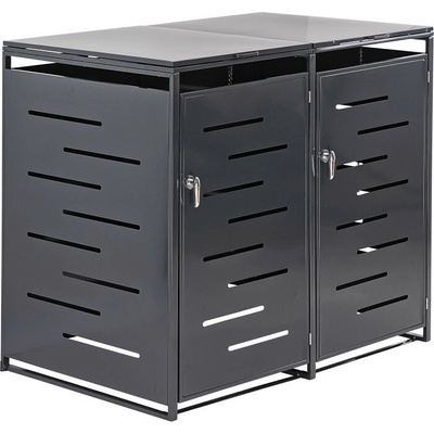 DEMA box na dve odpadkové nádoby 137,5 x 81 x 116 cm antracit