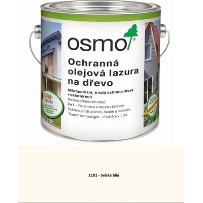 Osmo 2101 Vidiecka farba 2,5 l Biela