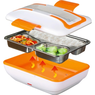 De Gusto Ohřívací box na jídlo WARMY 12V/230V - oranžová