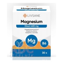 Livsane Magnézium Direct 400 mg prášok vo vrecúškach grapefruitová príchuť 30 ks