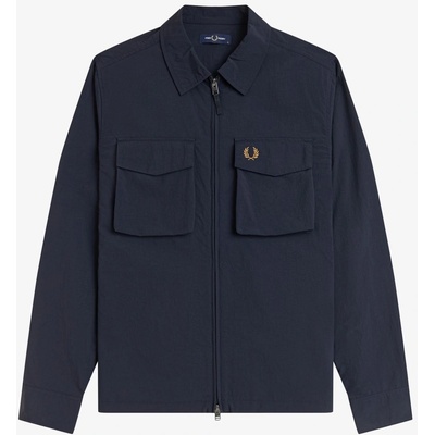 Fred Perry Men's Overshirt - Navy 608