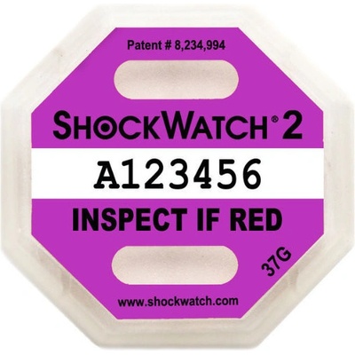 Indikátor nárazu Shockwatch2 - 37 g, fialový