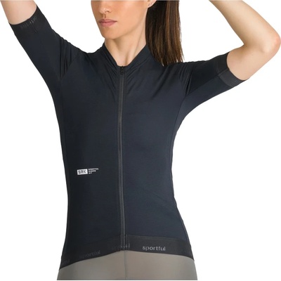 Sportful Дамска фланелка с къс ръкав за колоездене Sportful Women's SRK 2 Jersey Cycling jersey - Black (156-2755-0112)