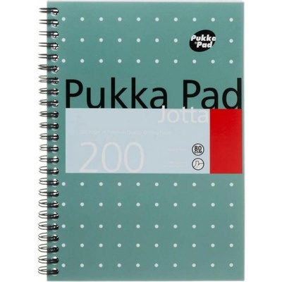 Pukka Pad blok "Metallic Jotta" čtverečkovaný spirálová vazba A4 + 100 listů – Zboží Živě