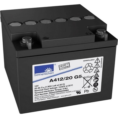 GNB Sonnenschein A412/20 G5 NGA4120020HS0BA 12 V 20 Ah