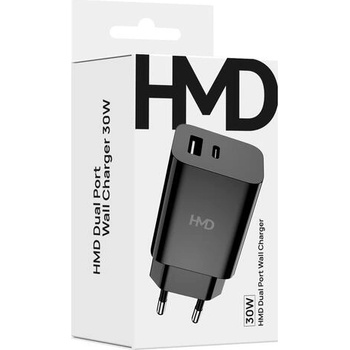 Зарядно у-во, hmd dual port wall charger 30w (hmd dual port wall charger 30w)