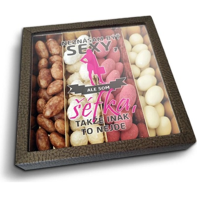 Sablio Mandle v čokoláde Neznášam byť sexy ale som Šéfka 4 x 80 g
