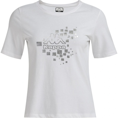 Kappa Dámske tričko LOGO GAMASTO biela strieborná
