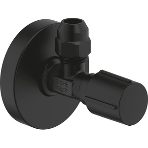 GROHE ъглов спирателен кран 1/2 X 3/8 (ВКР), цвят phantom black (22074KF0)