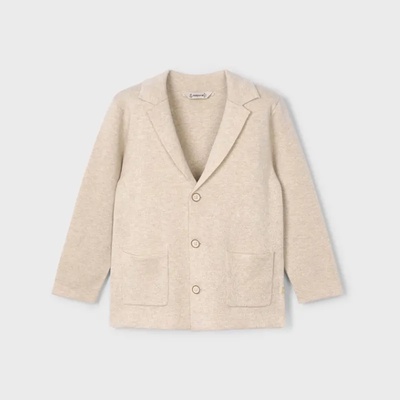 Mayoral Сако трико в цвят пясък за мини момче Майорал