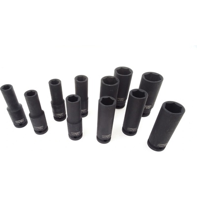 Nástrčné hlavice úderové, prodloužené, 1/2", 6-hranné, velikosti 8-36 mm - JONNESWAY, Velikost: 11 mm – Hledejceny.cz