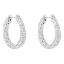 Diamonfire Stříbrné náušnice E6187