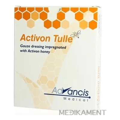 ACTIVON TULLE krytie gázové 3-vrstvové 10 x 10 cm 5 ks