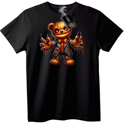 NOONEBRAND Тениска Halloween тиква плюшена мечка - XL, Black