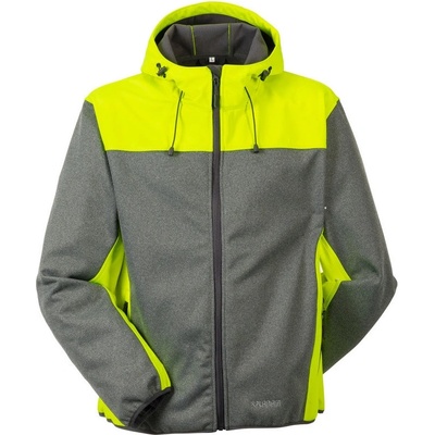 Planam OUTDOOR KONTRAST softshellová bunda Sivá Žltá
