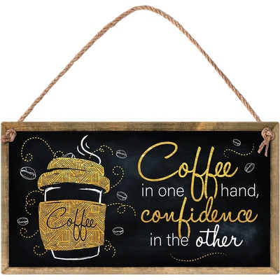 Simetro Табелка Simetro - Coffee In One Hand, Confidence In The Other (20120)