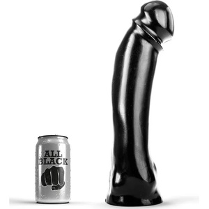  Реалистично дилдо с нежна повърхност, 33см. - All Black Dildo (D-222830)