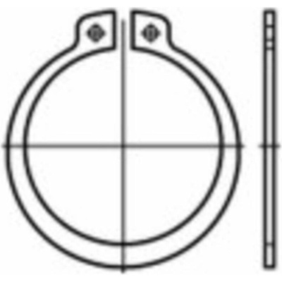 TOOLCRAFT 1060916 poistné krúžky Vnútorný Ø: 38.5 mm DIN 471 nerezová ocel 25 ks