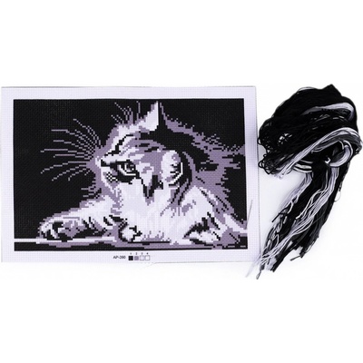Sada vyšívání předloha jehla mouline kočka – Hledejceny.cz