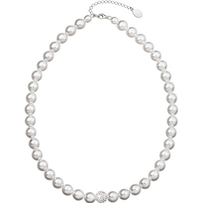 Evolution Group Perlový náhrdelník s korálikom s kryštálmi Swarovski 32011.1