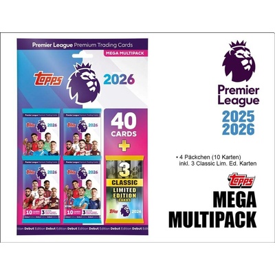 Topps Mega PREMIER LEAGUE 2026 multipack