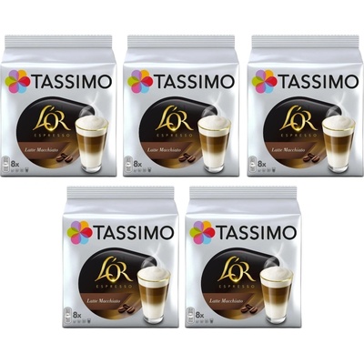 Douwe Egberts Tassimo L'OR Latte Macchiatto 8+8 бр кашон 5 пак