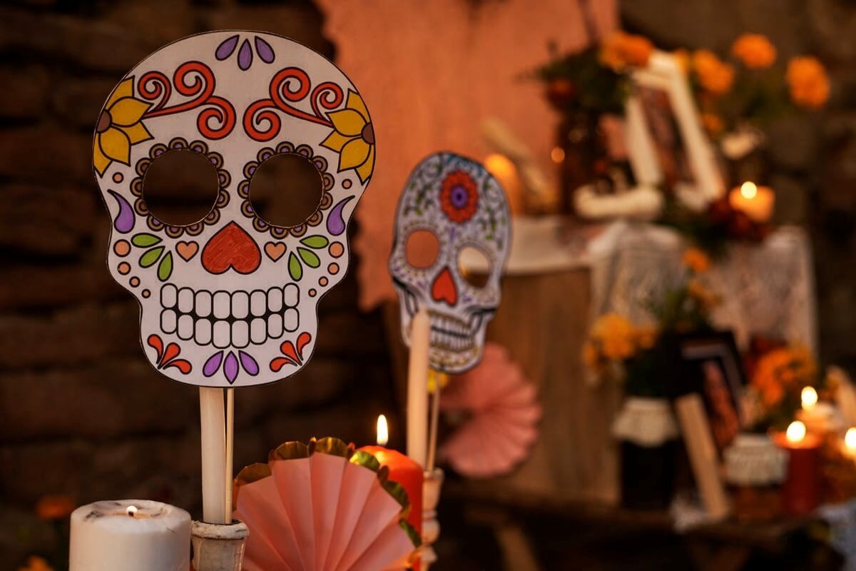 Calavera tradițională ca simbol al culturii mexicane